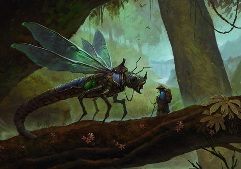 Giant Dragonfly, Monster Hunter Series, Giant Animals, Creature Artwork, Monster Hunter World, Dragonfly Art, Fantasy Beasts, Fantasy Creatures Art, Mythical Creatures Art