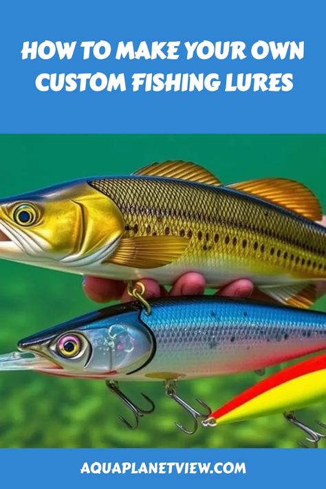 How to Make Your Own Custom Fishing Lures, Fishing lures have been used for centuries as a way to attract fish and improve the chances o How To Make Fishing Lures, Fishing Gadgets, Custom Fishing Lure, Plastic Worms, Diy Fishing Lures, Lure Making, Fishing Diy, Types Of Fish, Ice Fishing