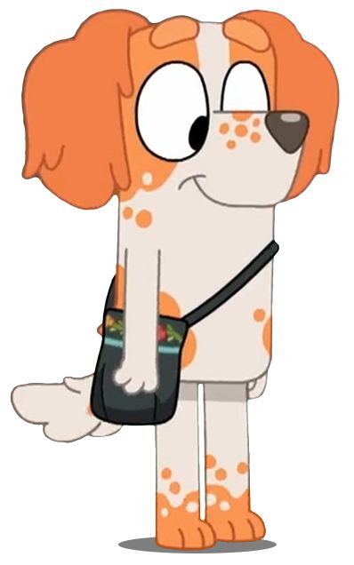 Orange Belton English Setter, Bluey Characters Adults, Rusty X Indy Bluey, Bluey Character Design, Captain And Mia Bluey, Bluey Character Base, Bluey Ocs, Bluey Oc Base, Bluey Drawings