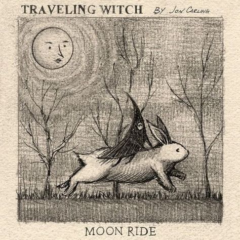 Witch Moon, Rabbit Art, Arte Inspo, Hand Art Drawing, A Drawing, Whimsical Art, Book Illustration, Dark Art, Cover Art