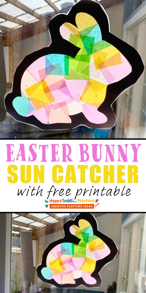 Sun Catcher Craft, Påskeaktiviteter For Barn, Easter Activities For Preschool, Easter Crafts Preschool, Easy Toddler Crafts, Easter Crafts For Toddlers, April Crafts, Easter Arts And Crafts, Easter Preschool