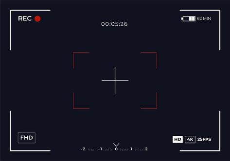 Camera View Focusing Screen Recording Video Camera Screen Template, Camera Focus Overlay, Recording Overlay, Video Camera Aesthetic, Camera Layout, Paparazzi Camera, Camera Overlay, Camera Border, Airport Theme
