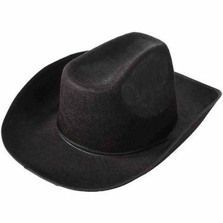 Free 2-day shipping on qualified orders over $35. Buy School Sprit Felt Cowboy Hat, Black at Walmart.com Cowboy Baby Shower Theme, Cowboy Hat Black, Felt Cowboy Hat, Black Cowboy Hat, Black Cowboys, Denim And Diamonds, Cowboy Theme, Felt Cowboy Hats, Black Cowboy