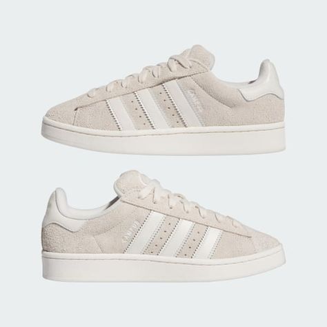 Trendy White Shoes, Campus 00s Shoes, 00s Shoes, White Footwear, Dream Wishlist, Bday List, Wishlist Ideas, Shoes For School, Adidas Campus 00s