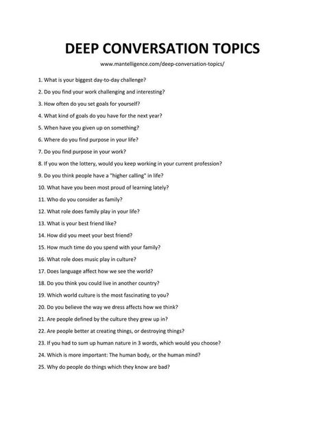 List of Deep Conversation Topics #beautifulquotes Deep Topics To Write About, Deep Things To Write About, Easy Conversation Starters, Deep Things To Talk About, Topics To Write About Deep, Deep Philosophical Questions, Late Night Conversations Topics, Letter Topics, Big Talk Questions