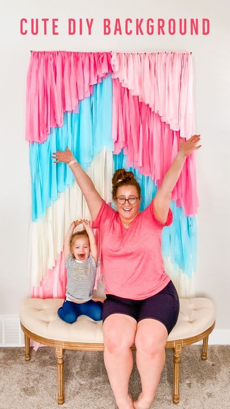 katiedavisbeauty on Instagram: Try this easy diy background for your next party! All you need are plastic tablecloths (I got mine from @zurcherspartystore ) and plastic… Plastic Tablecloth Hacks, Plastic Tablecloth Decorations, Plastic Tablecloth Backdrop, How To Make A Cape, Jay Birthday, Tablecloth Backdrop, Rectangle Table Cloth, Craft Hacks, Diy Tablecloth