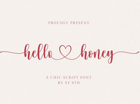 Hello Honey Font, Honey Font, Design Handwriting, Script Fonts Design, Branding Wedding, Hello Honey, Best Fonts, Free Script Fonts, Popular Fonts