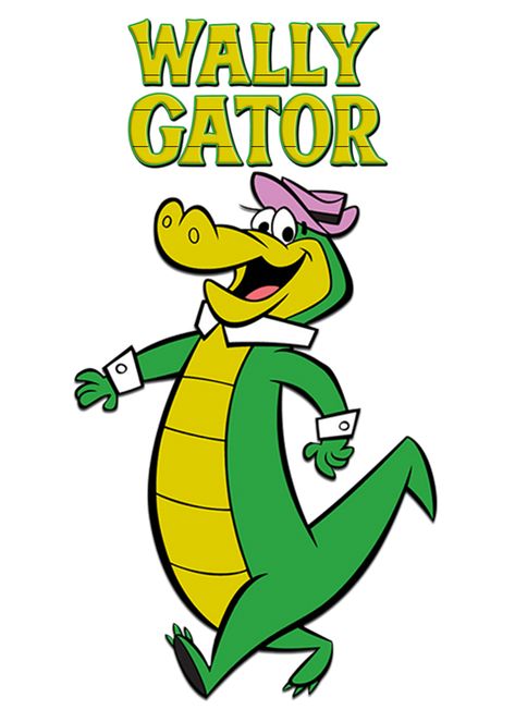 1962, Wally Gator,  is an American animated television series produced by Hanna-Barbera Productions that originally aired as one of the segments from the 1962-1963 block The Hanna-Barbera New Cartoon Series. (L26299) Gator Cartoon, Wally Gator, 70s Cartoons, Old Cartoon Characters, Tex Avery, Funny Cartoon Characters, Hanna Barbera Cartoons, Cartoon Character Tattoos, Old School Cartoons