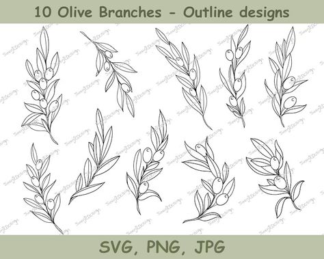 Olive Branch Line Drawing, Olive Branch Drawing, Olive Illustration, Fine Line Design, Olive Print, Dove With Olive Branch, Engraving Designs, Christmas Branches, Olive Branches