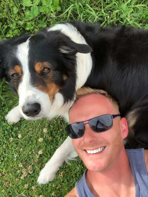 Me and my guy chilling My Guy, Border Collie, Mens Sunglasses, Dogs