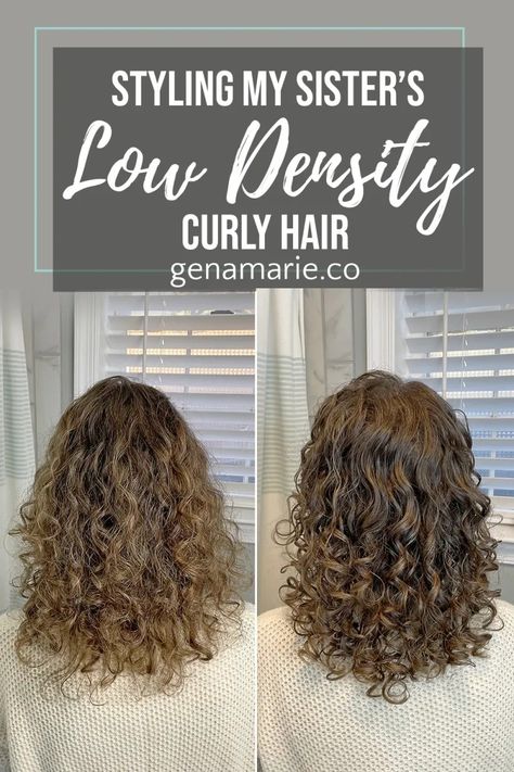 Styling My Sisters Low Density, Short Curly Hair! - Gena Marie Diffuser Curls, Large Curls, Long Lasting Curls, Hair Porosity, Different Hair Types, Curly Girl Method, Curly Hair Routine, Types Of Curls, Curly Hair Care