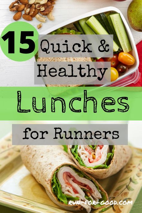 If you're bored with your current lunch routine, here are some suggestions for quick and healthy lunches that don't require a lot of prep time.  #healthyeating   #runningnutrition Lunches For Runners, Quick Healthy Lunch Ideas, Runner Nutrition, Runner Diet, Runners Food, Running Food, Running Nutrition, Rotisserie Chicken Breast, Quick Healthy Lunch