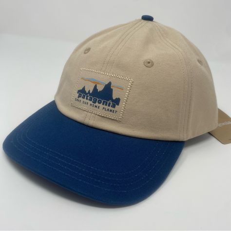 Brand New With Tags Osfm Nature, Patagonia Cap, Patagonia Trucker Hat, Patagonia Hat, Patagonia Logo, Hiking Hat, Casual Workwear, Vintage Baseball Caps, Flat Hats