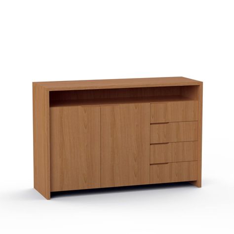 Modern design enhances a storage solution to create a stunning, clean yet dramatic furniture item – perfect for holding tableware in a dining room or toys in a Living-room. Pairs extremely well to create a visually appealing furniture item. Both materials and this simple yet intricate design work together to create a functional sturdy and stylish nightstand. This stunning sideboard is perfect for urban living and modern home decors. Colour: Natural Beech Dramatic Furniture, Stylish Nightstand, Solid Wood Sideboard, Kitchen Sideboard, Wood Sideboard, Urban Living, Sideboard Buffet, 3 Drawer, Intricate Design