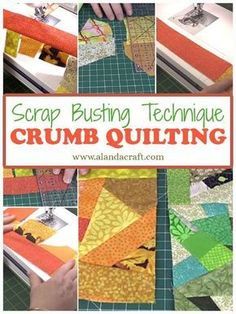 Small Quilting Projects, Crumb Quilting, Crumb Quilts, Scrap Quilting, Crumb Quilt, Scraps Of Fabric, Scrap Fabric Projects, String Quilts, Sewing And Quilting