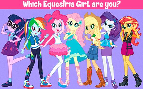 Quiz: Which Equestria Girl are you? Which Mlp Character Am I, Which Mlp Character Are You, Mlp Fluttershy X Discord, Mlp As Humans, Mlp Quiz, My Little Pony Human, Princess Quiz, Human Mlp, Mlp Human