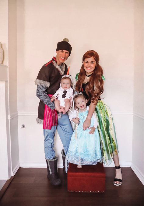 Ariel Family Costume, Frozen Family Halloween Costumes, Frozen Family Costumes, Frozen Halloween Costumes, Family Costumes For 3, Matching Family Halloween Costumes, Disney Family Costumes, Family Themed Halloween Costumes, Frozen Halloween