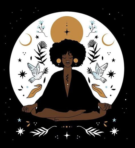 Mundo Hippie, Black Power Art, Art Hippie, Sending Good Vibes, Spiritual Artwork, Afrocentric Art, Witch Aesthetic, Afro Art, Hippie Art