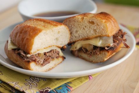 French Dip - Fake Ginger Grinch Roast Beast, Slow Cooker French Dip Sandwiches, Slow Cooker French Dip, Loaded Chicken And Potatoes, Roast Beast, French Dip Crock Pot, French Dip Sandwiches, Dip Sandwiches, French Dip Sandwich