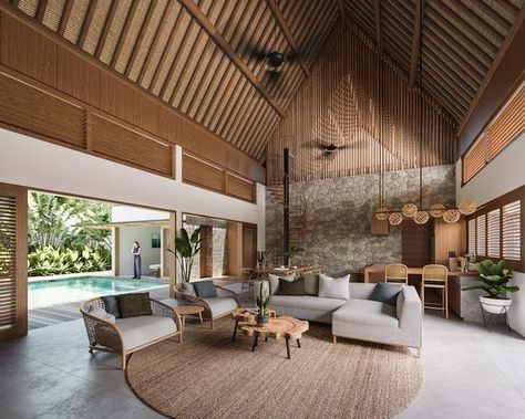 Zanzibar House - Arkana Architects Modern House Style, Small Dream Homes, Ubud Villas, Bali House, Tropical Architecture, Rest House, Modern Architects, Modern Style Homes, Island House