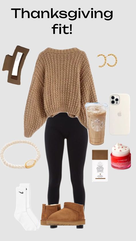 Thanksgiving fit! Happy thanksgiving y’all❤️ #thanksgiving #preppythanksgiving #preppyaesthetic #preppy #sopreppy #preppybrown Cute Easy Outfits For School, Thanksgiving Fit, Cute Sweater Outfits, Preppy Fall Outfits, Simple Outfits For School, Preppy Fall, Cute Dress Outfits, Casual Preppy Outfits, Cute Lazy Day Outfits