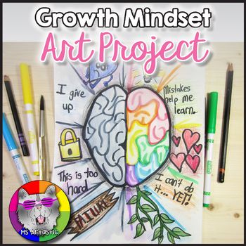 Growth Mindset Vs Fixed Mindset Poster, Growth Mindset Read Alouds, Mindfullness Crafts, Growth Mindset Art Project, Growth Mindset Worksheet, Growth Mindset Activities Elementary, Growth Mindset Art, Growth Mindset Lesson Plans, Growth Mindset Activity