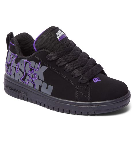 KID'S DC X BLACK SABBATH COURT GRAFFIK SHOES Dc Court Graffik, Kids Skateboarding, Y2k Shoes, Purple Details, Skateboarding Shoes, Chunky Shoes, Fire Fits, Shoes Collection, Style Clothes