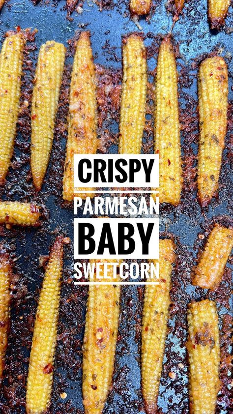 Crispy Parmesan Baby Sweetcorn Recipe https://resepmamiku.com/en/crispy-parmesan-baby-sweetcorn-whenmeateatsveg Aioli, Baby Corn, Cheese Crust, Corn On The Cob, Cheese Flavor, Hot Oil, Pinch Of Salt, Golden Brown, Parsley