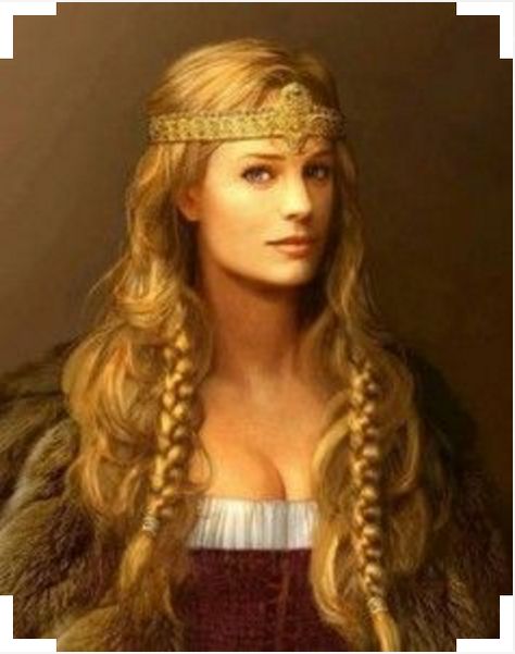 Frigg is described as a goddess associated with foreknowledge and wisdom. Famous for her foreknowledge and ambiguously associated with the Earth. Jörð (Old Norse 'Earth'). Viking Queen, Art Viking, Norse Goddess, Viking Women, Viking Woman, Viking History, Viking Style, Long Blonde, Arte Fantasy