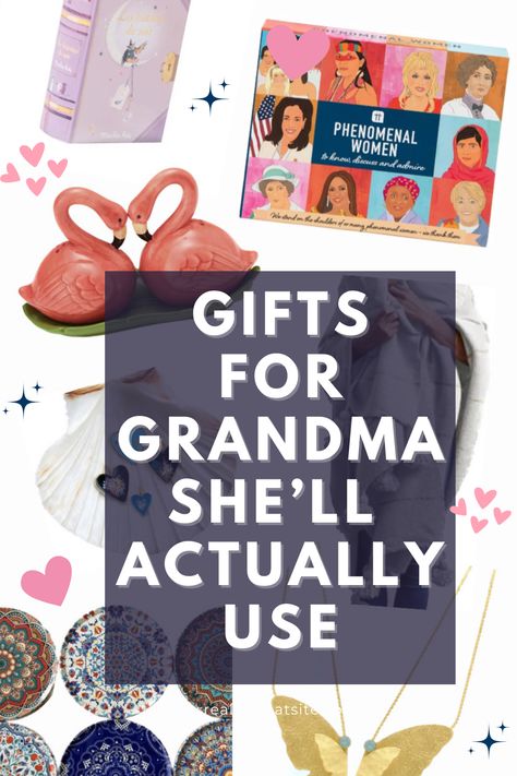 Maybe it’s her birthday or it’s Christmas, or maybe you are just the gift-giving type and want to put a smile on your grandmother’s face. For any occasion, here are 8 gift ideas for your grandma that are sure to make her feel treasured, special, and loved. Every gift comes with an explanation of why your grandma will enjoy this gift so much (and actually USE it)! Thoughtful Christmas Gifts For Grandma, Gifts For Grandmother Birthday, Gift Idea Grandma, Things To Make For Grandma, Grandmother Gift Ideas Diy, Creative Gifts For Grandma, Gifts For A New Grandma, Grandma To Be Gifts, Gifts For First Time Grandma