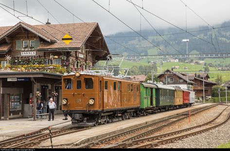 RailPictures.Net Photo: 81 Blonay-Chamby Railroad Museum Ge 4/4 at Saanen, Switzerland by Georg Trüb Saanen Switzerland, Switzerland, Transportation, Train, Photographer