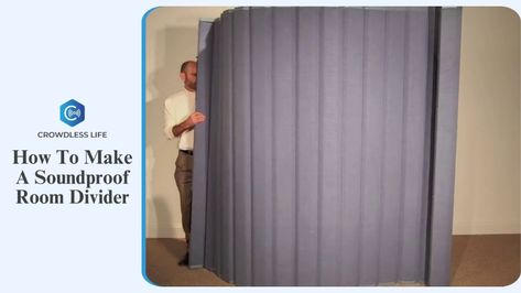 How To Make A Soundproof Room Divider: Budget Friendly Idea Soundproof Room Divider, Diy Room Divider Cheap, Soundproof Room Diy, Bedroom Divider, Sound Reflection, Curtain Divider, Moving Blankets, Soundproofing Material, Sound Barrier