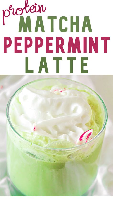 Peppermint Matcha, Peppermint Coffee, Peppermint Latte, Peppermint Patty, Iced Matcha Latte, Iced Matcha, Starbucks Copycat, Coconut Whipped Cream, Peppermint Patties