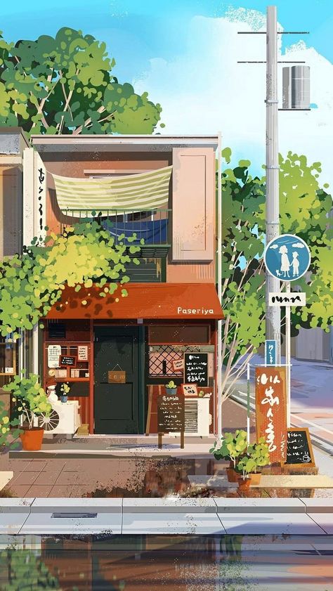 Japanese drawing, japan, japanese, japanese shop, japanesecafe, road, shop, street, HD mobile wallpaper Japanese Streets Aesthetic, Angela Hao, Streets Aesthetic, Japanese Shop, Desain Editorial, Watercolor Architecture, Japanese Drawings, Building Illustration, Japan Street