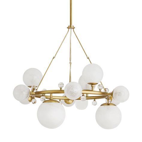 Chandelier Kitchen Table, Arteriors Lighting, Glass Globe Chandelier, 12 Light Chandelier, Chandelier Kitchen, Modern Lighting Chandeliers, Arteriors Home, Luxury Chandelier, Round Chandelier