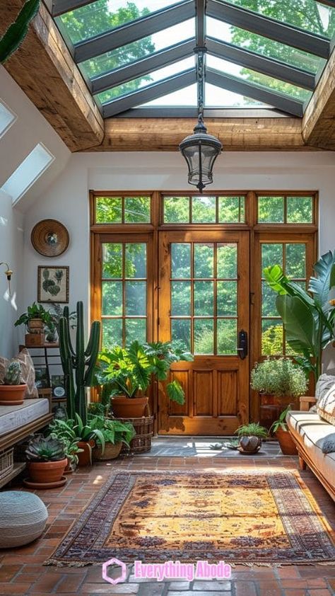 26+ Stunning Sunny Sunroom Ideas That'll Make Your Heart Swoon Sunroom Off Of Living Room, Updating Sunroom, Sunroom Off Master Suite, Solarium Bedroom, Small Sunroom Addition, Sunroom Plants, Tiny Sunroom, Plant Sunroom, Sunroom Library