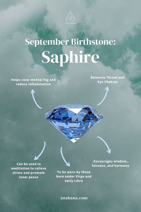 The traditional September birthstone, which has fascinated people for thousands of years, is the dazzling blue Sapphire. As one of the "Big Four" of jewelry, alongside diamonds, emeralds, and rubies, the Sapphire stands out for its rich, deep blue hues and incredible durability. Sapphire Stone Meaning, Soulmate Ideas, Birthday Symbols, September Stone, September Vibes, Earth Medicine, September Gemstone, Jewelry Content, Born Leader