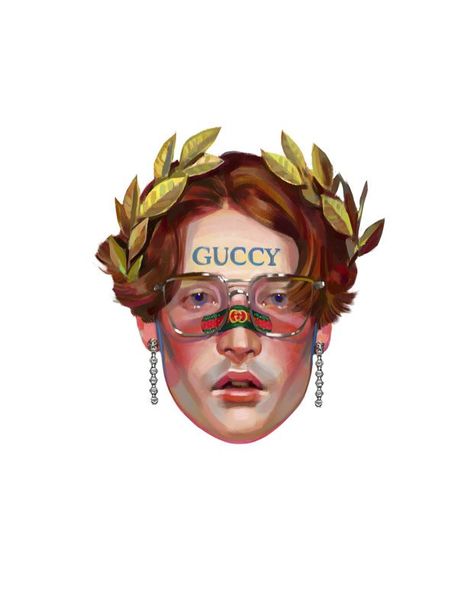 Artist Ignasi Monreal Collaborates With GUCCI Gucci Home, Ignasi Monreal, Gucci Gifts, Gucci Eyewear, Arte Inspo, Yoga Flow, Drawing Techniques, Fashion Drawing, Keds