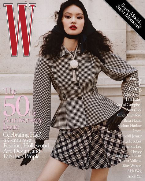 He Cong, Bottega Veneta Dress, Marni Dress, Shalom Harlow, Marc Jacobs Dress, W Magazine, Img Models, Couture Week, Cover Model