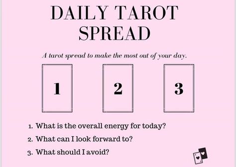 @cartomancy_spreads on Instagram: “#Repost @babyinwland ・・・ a daily tarot spread for making the most out of your day & baby tarot readers  DM me for a reading ✨♾️💐🎁 #tarot…” Love Tarot Spread, Full Moon Tarot, Tarot Reading Spreads, Learning Tarot Cards, Tarot Guide, Tarot Card Spreads, Reading Tarot, Tarot Tips, Tarot Meanings