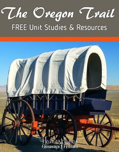 For homeschoolers studying American History and, in particular, the Western Expansion, Homeschool Giveaways has a ton of fantastic Oregon Trail resources! They've rounded up free printables, unit studies, lesson plans, and online resources. Oregon Trail Unit Study, American History Projects, History Lessons For Kids, American History Homeschool, Western Expansion, American History Timeline, Homeschool Unit Studies, Unit Studies Homeschool, American History Lessons