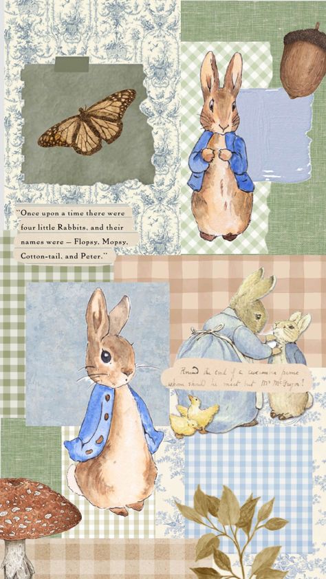 #beatrixpotter #peterrabbit #wallpaper Peter Rabbit Wallpaper, Peter Rabbit Illustration, Peter Rabbit Nursery, Peter Rabbit Birthday, Rabbit Wallpaper, Peter Rabbit And Friends, Phone Wallpaper Boho, Rabbit Illustration, Easter Wallpaper