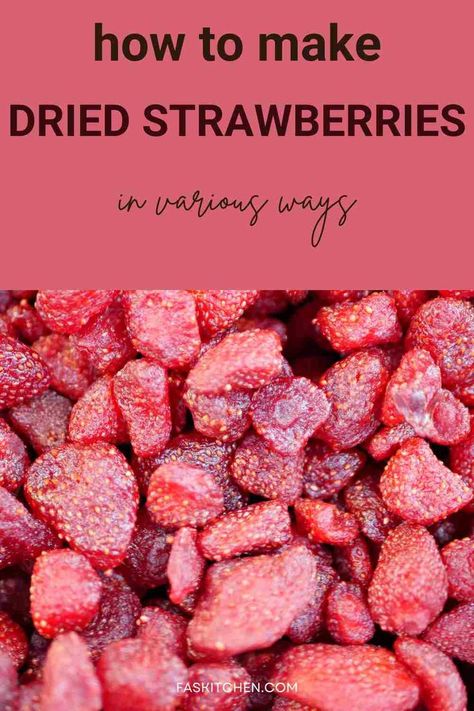 A vibrant pin showcasing the world of dried strawberries - nutrition facts, benefits, usage tips, and storage techniques. A must-have guide for anyone looking to enhance their snacks and meals with the deliciousness of dried strawberries. 🍓📌 #DriedStrawberries #Nutrition #HealthyEating Dehydrate Strawberries, Dry Strawberries, Dehydrated Strawberries, Food Dehydration, Long Term Food Storage, Dried Strawberries, Dehydrated Food, Dehydrator Recipes, Dried Fruits