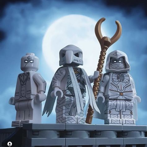 Cool Lego Minifigures, Lego Moon Knight, Stylized Knight, Custom Lego Minifigures, Beetlejuice Fan Art, Lego Dragon, Lego Wallpaper, Custom Minifigures, Lego Custom Minifigures