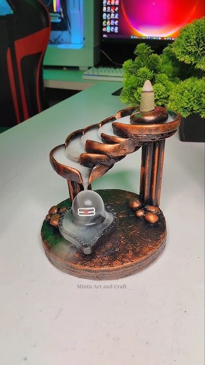 Smoke Fountain Shivling Making 🌸 Diy smoke fountain shivling 🙏 Har Har Mahadev #shorts #short Mahadev Clay Art, Shivling Craft, Shivling Decoration Ideas, Diwali Decoration Lights, Margali Kolam, Fountain Diy, Ganesh Decoration, Diy Crafts Love, Diy Fountain