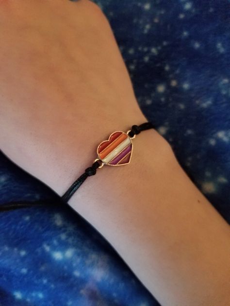 #Pride #Jewelry #LGBTQ+ Lesbian Accessories, Lesbian Bracelet, Lesbian Necklace, 2003 Fashion, I Need A Girlfriend, Pride Lesbian, Lgbtq Quotes, Pride Jewellery, Pride Support