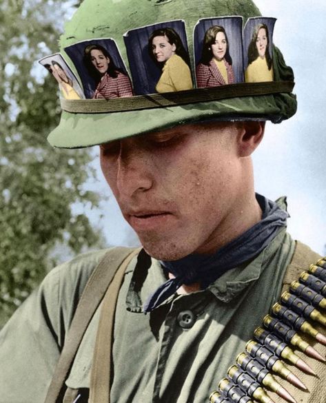 Historic Pictures on Instagram: “US Soldier with pictures of his girlfriend, Chu Chi base camp, Vietnam, 1968.” Civil Rights, Vietnam, Joey Heatherton, Us Soldiers, Base Camp, Historical Pictures, Military History, Soldier, A Man