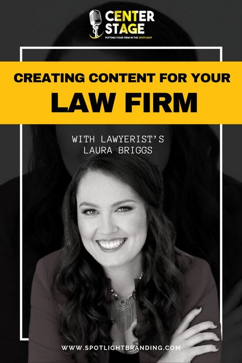 Having informative, educational content is the true foundation for any law firm’s marketing strategy. This week, we’re joined by Laura Briggs from Lawyerist to discuss what kind of content lawyers should be creating, where they should be promoting it, and more! MARKETING FOR LAWYERS | PODCAST | LAWFIRM Lawyer Marketing, Law Firm Marketing, Educational Content, Marketing Firm, Creating Content, Law Firm, Lawyer, Content Marketing, Marketing Strategy