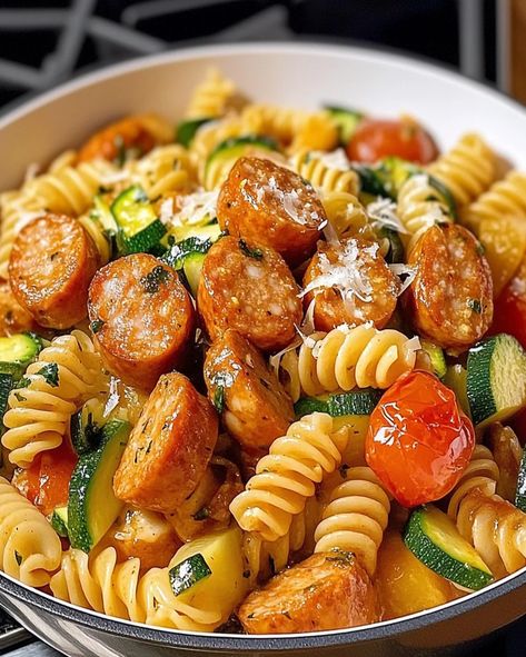 Zuchinis Sausage Recipe, Zucchini Chicken Sausage Pasta, Chicken Sausage With Zucchini Tomatoes And Pasta, Chicken Sausage Zucchini Pasta, Sausage Zucchini Recipes, Sausage Zucchini Pasta, Chicken Sausage Recipes Healthy, Chicken Zucchini Recipes, Zucchini Pasta Recipe