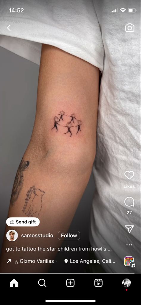 Star Children Tattoo, Children Tattoo, Tattoo Videos, Star Children, Tattoos For Kids, Simplistic Tattoos, Anime Tattoos, Send Gift, Piercing Tattoo